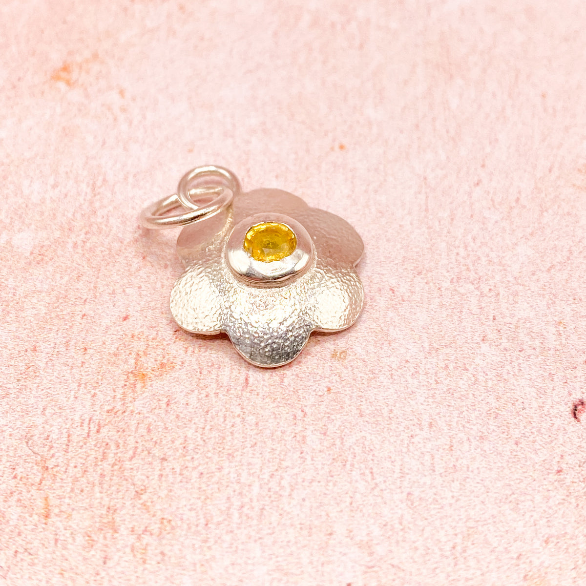 BlueHill Bloom Yellow Sapphire Flower Pendant