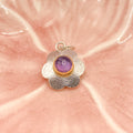 Handmade Sterling Silver & Gold Flower Necklace Pendant