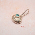 Apatite Sterling Silver Natural Shell Pendant