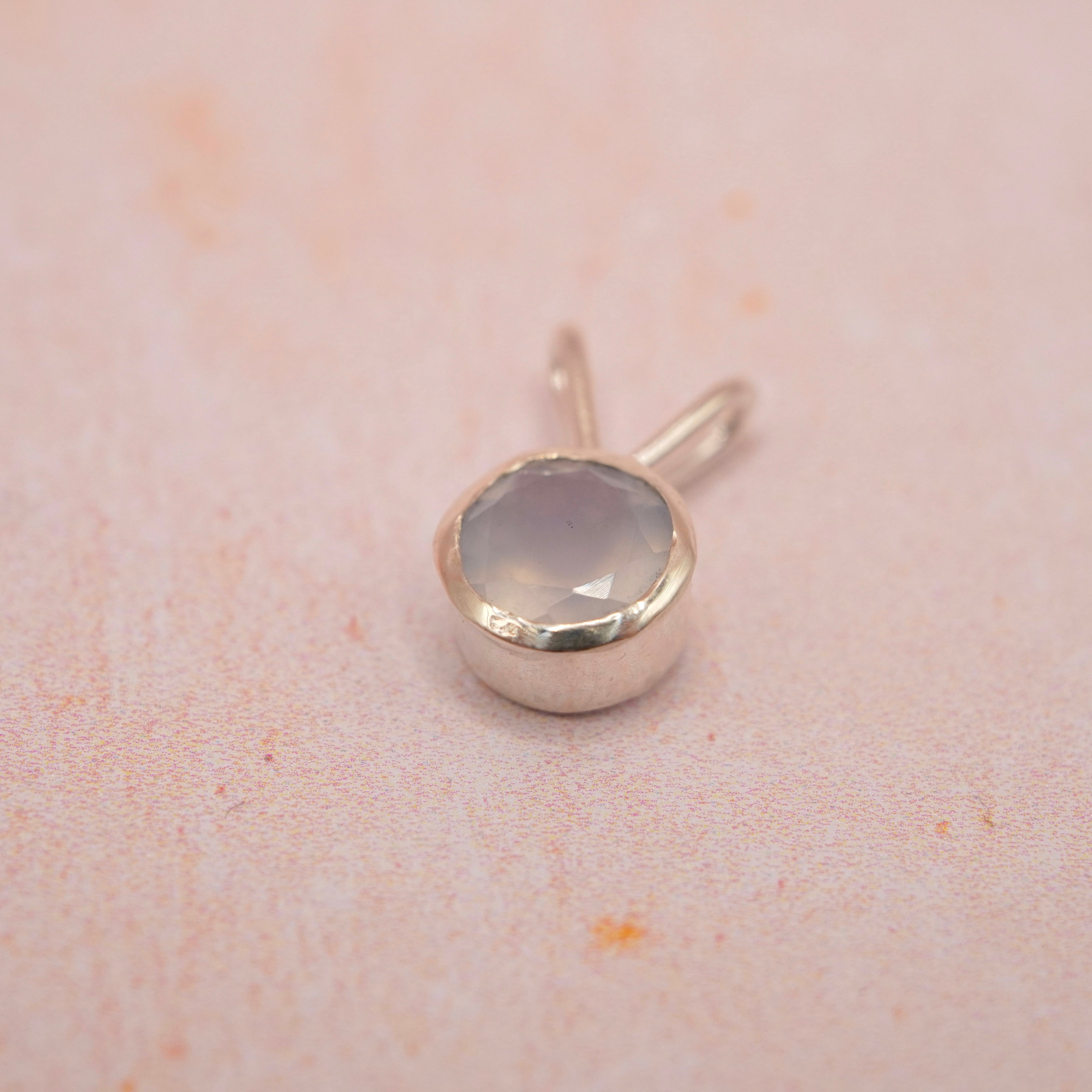 Chalcedony Sterling Silver Pendant Handmade
