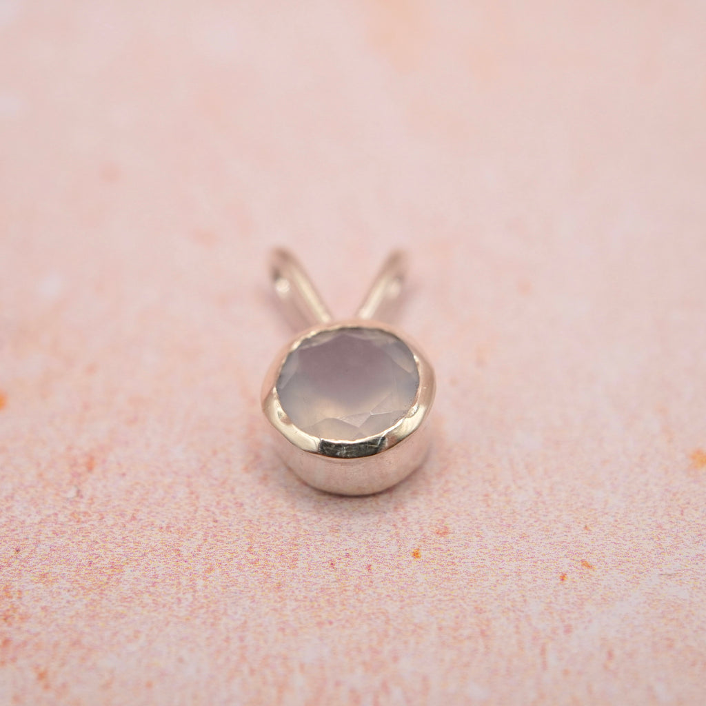 Chalcedony Sterling Silver Pendant Handmade