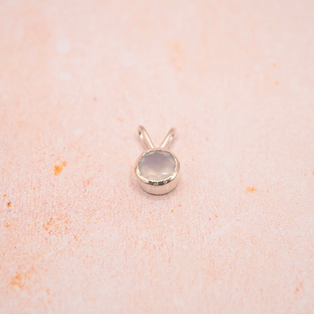 Chalcedony Sterling Silver Pendant Handmade