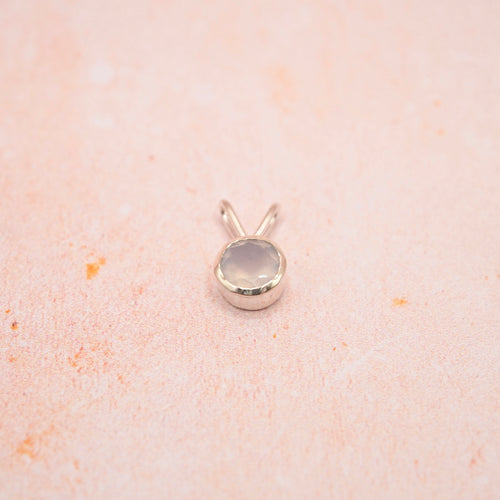 Chalcedony Sterling Silver Pendant Handmade