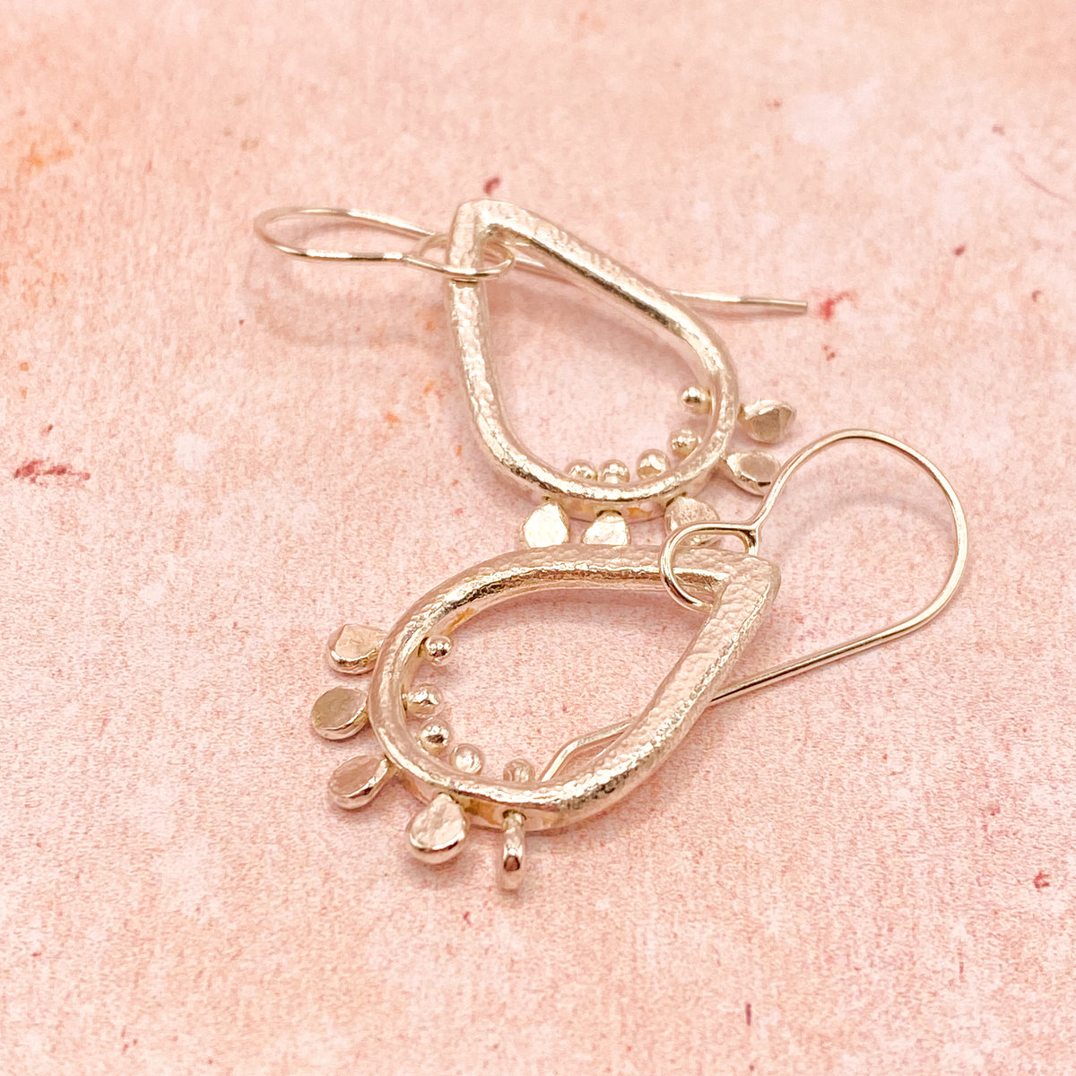 Handmade Kinetic Sterling Silver Paddle Earrings