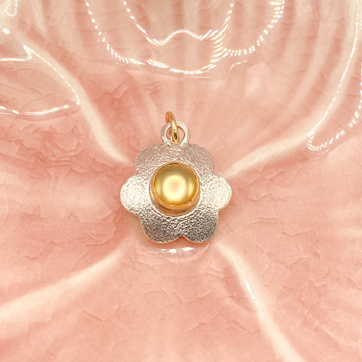 Citrine in Silver & Gold Pendant Bluehill Bloom Collection