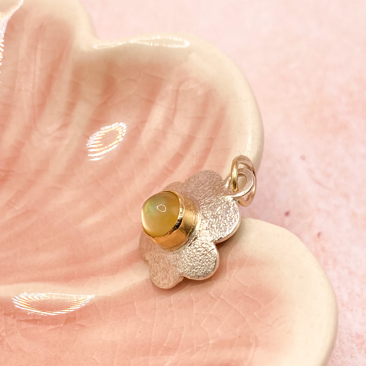 Citrine in Silver & Gold Pendant Bluehill Bloom Collection