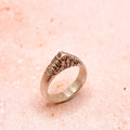 One of a Kind Hand Carved Sterling Silver Ring